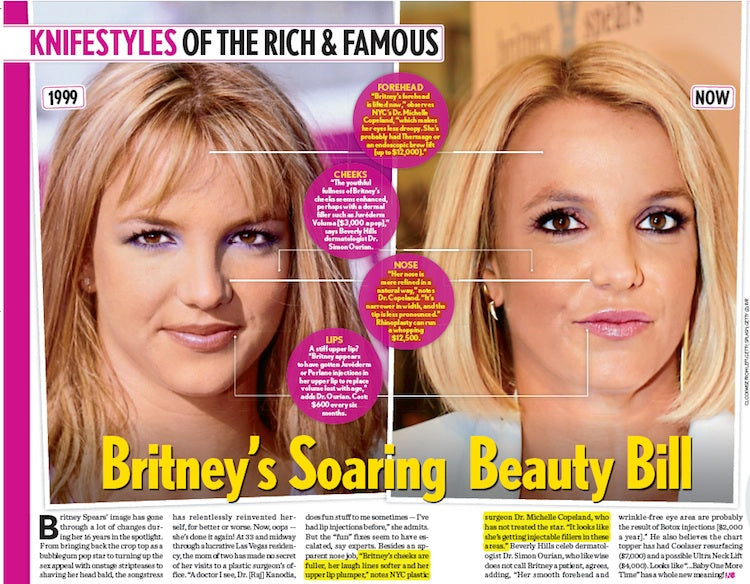 Britney's Soaring Beauty Bill