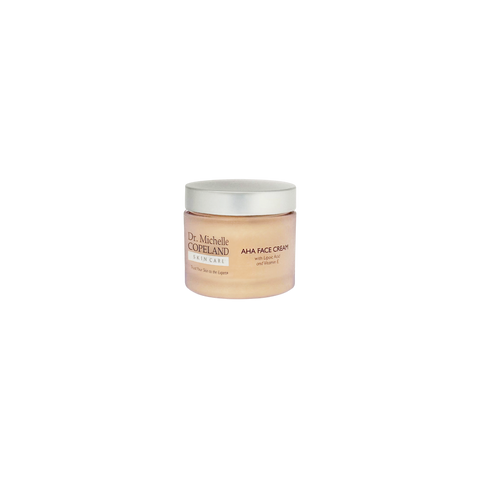 AHA Face Cream 2.5 oz jar on white background