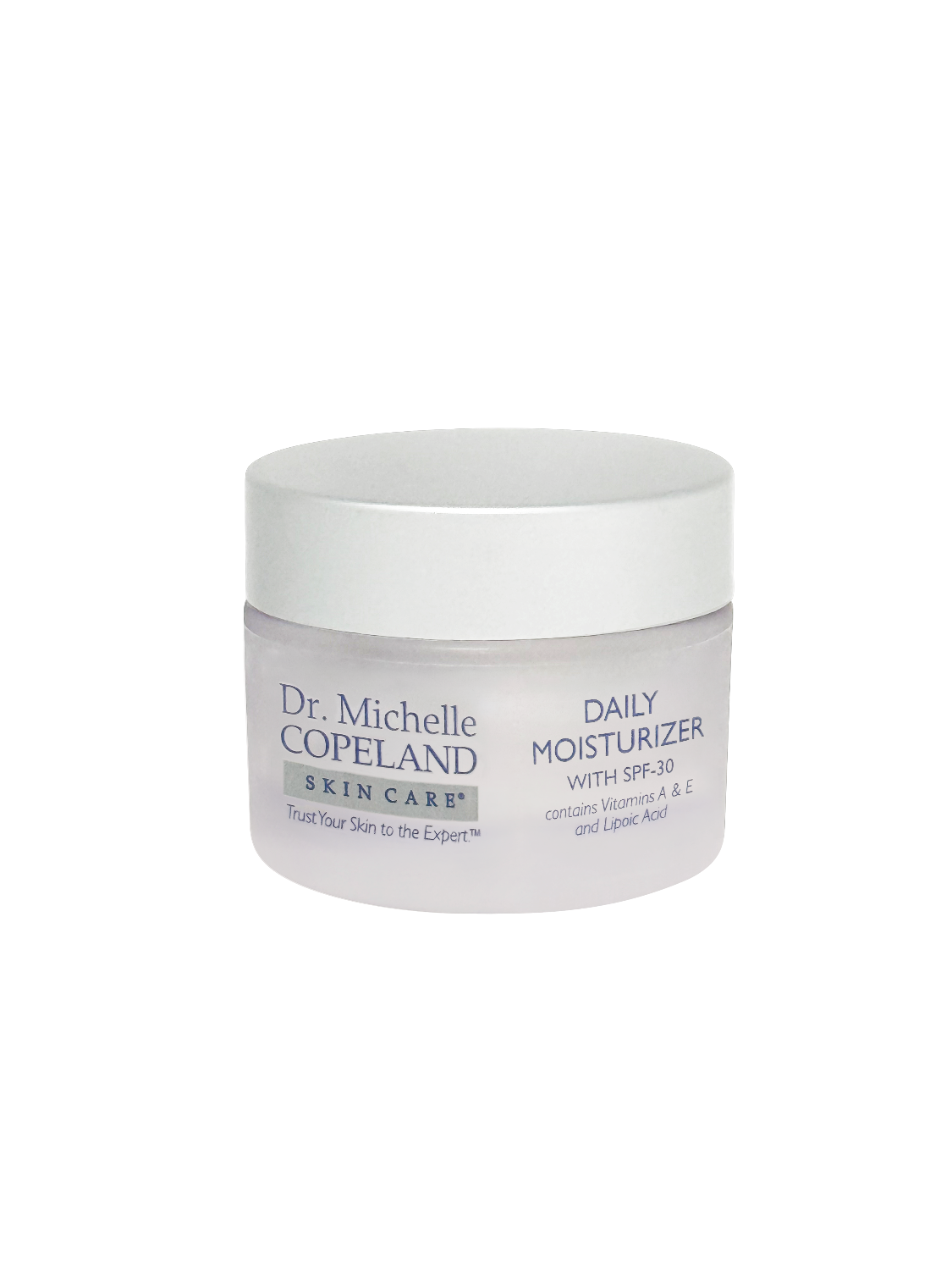 Dr. Michelle Copeland daily moisturizer jar on a white background