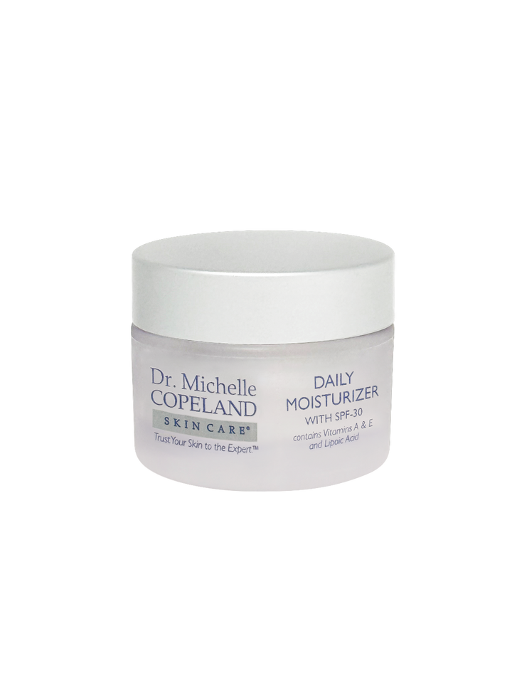 Dr. Michelle Copeland daily moisturizer jar on a white background