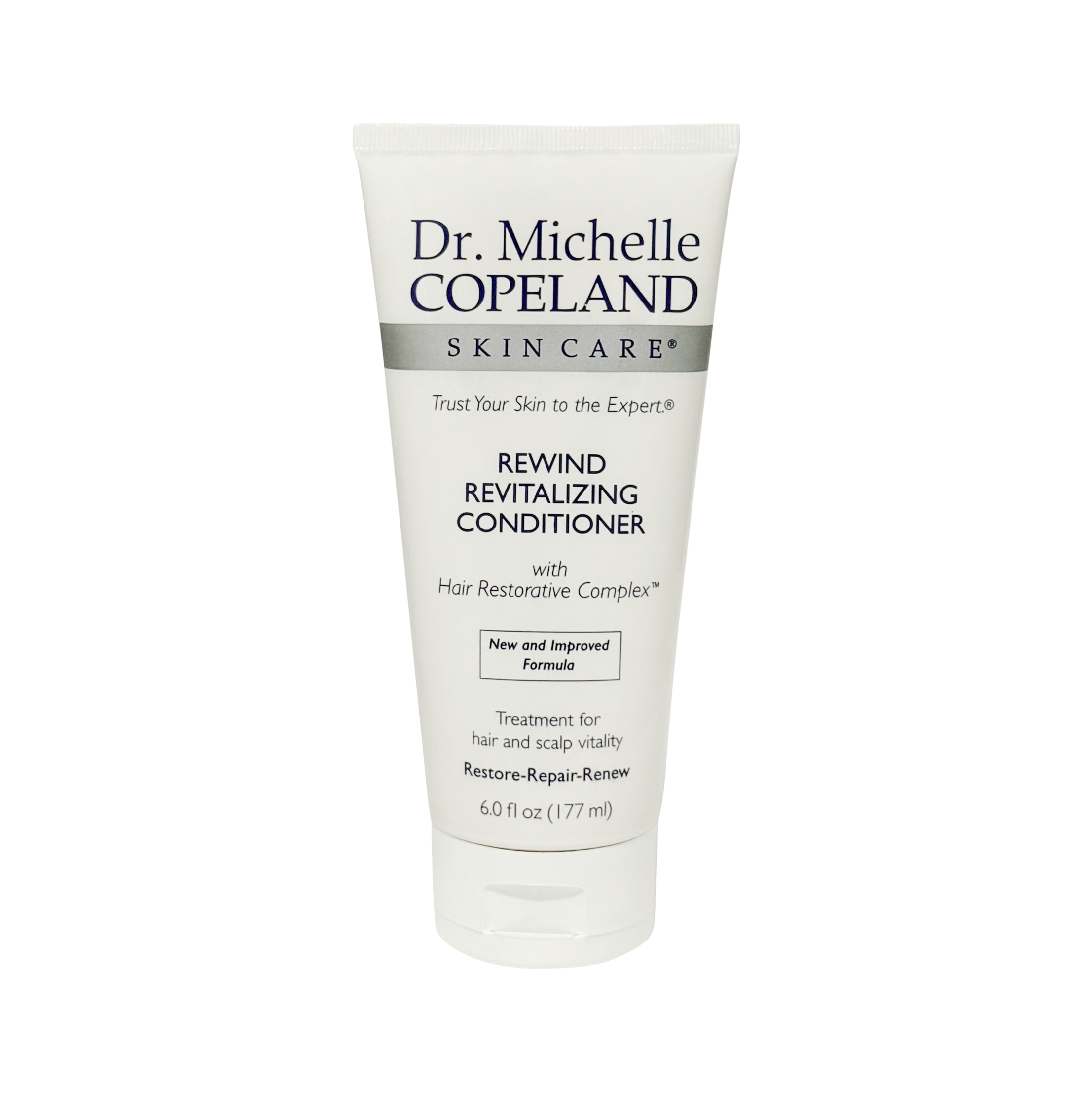 Dr. Michelle Copeland Skin Care Rewind Revitalizing Conditioner on a white background