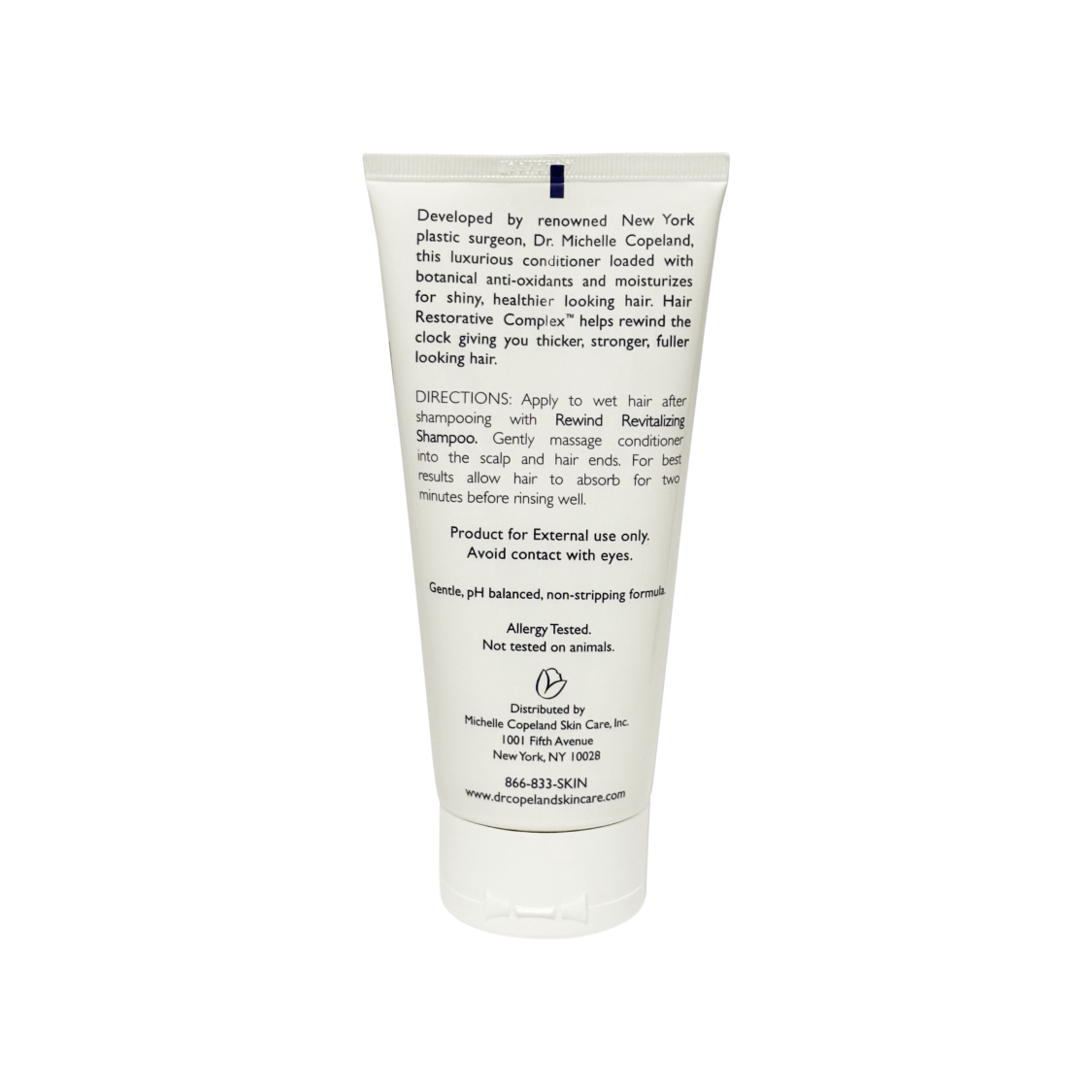 Rewind Revitalizing Conditioner tube with text back view