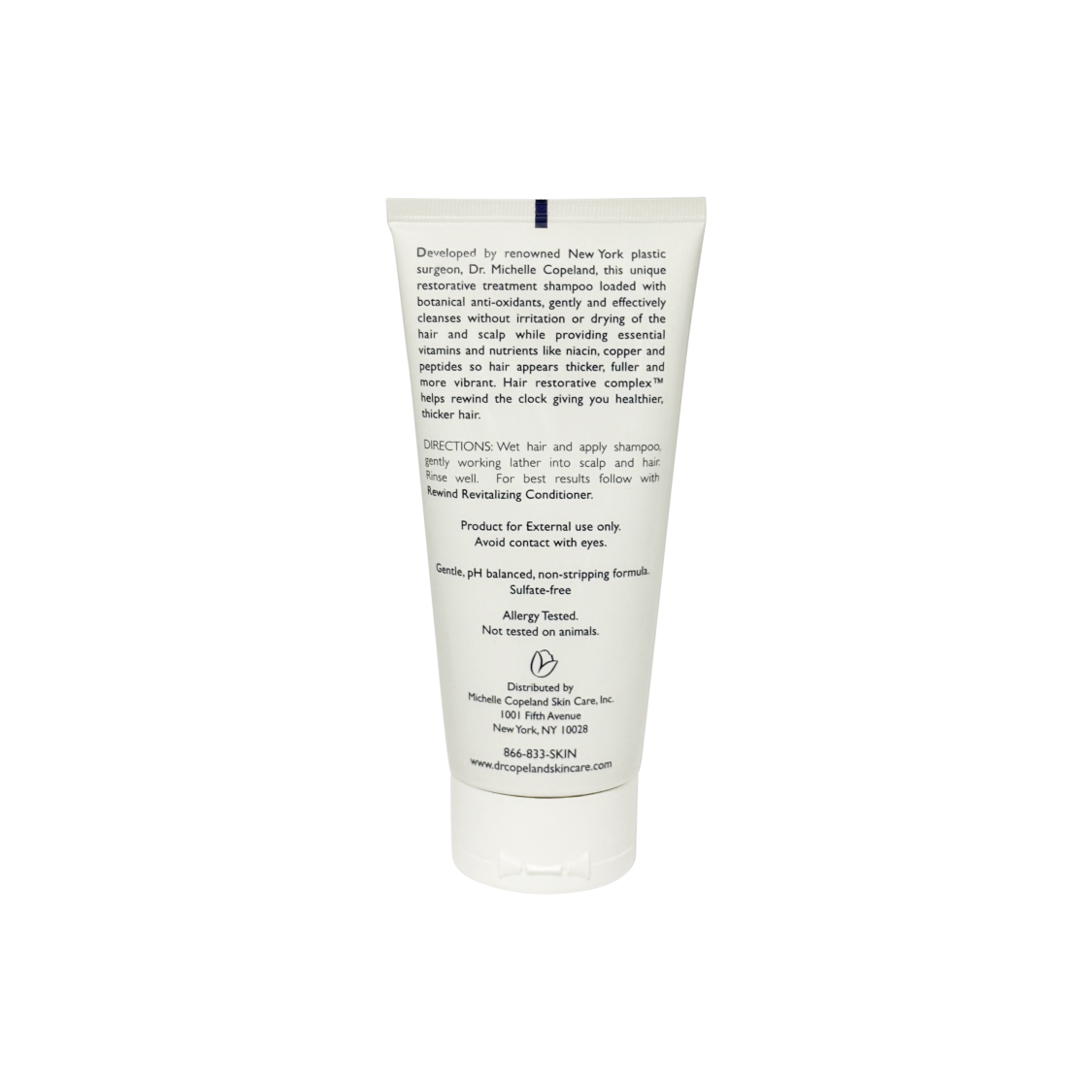 Rewind Revitalizing Shampoo Tube back view