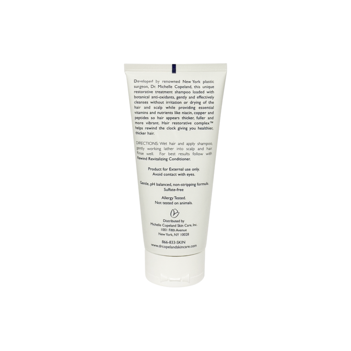 Rewind Revitalizing Shampoo Tube back view