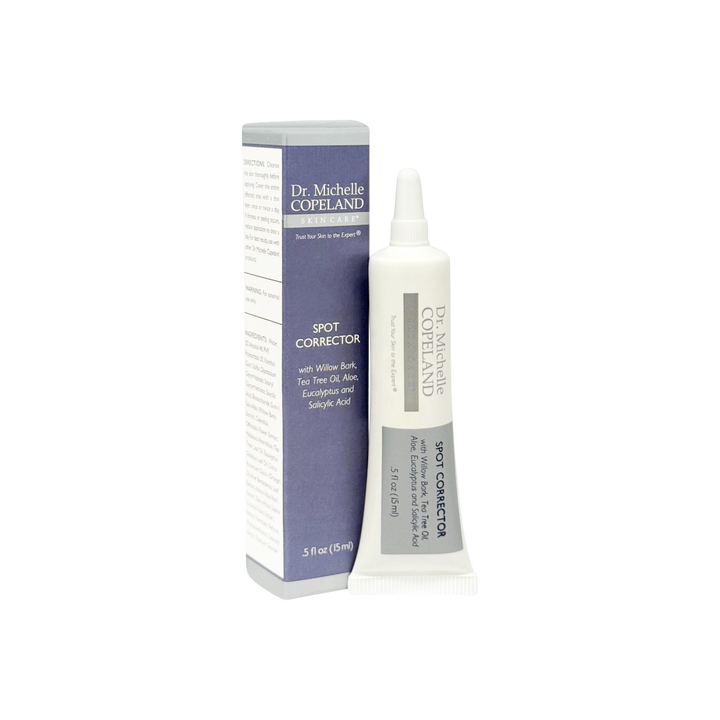 Dr. Michelle Copeland's Spot Corrector packaging on a white background