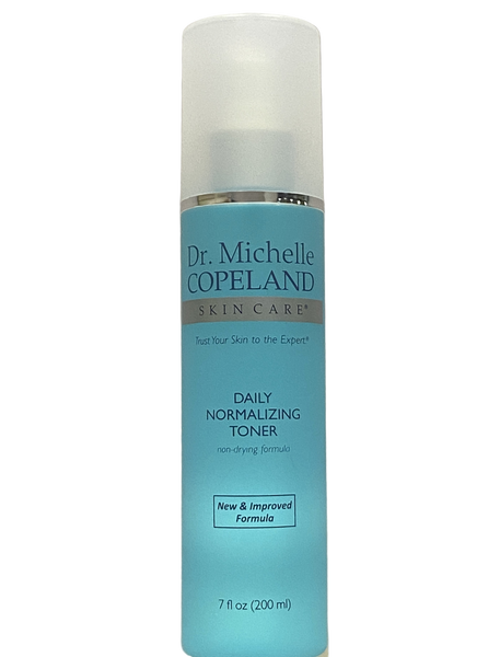 A pump bottle of Dr. Michelle Copeland Daily Normalizing Toner, 7 oz size.